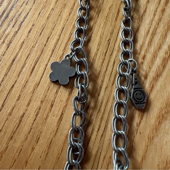 Vintage friendship necklace silver puzzle piece girl a friend till chain clasp - Picture 8 of 10